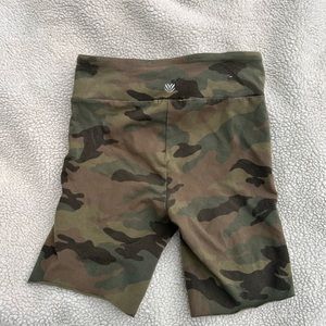 camo biker shorts